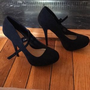 Black platform heels